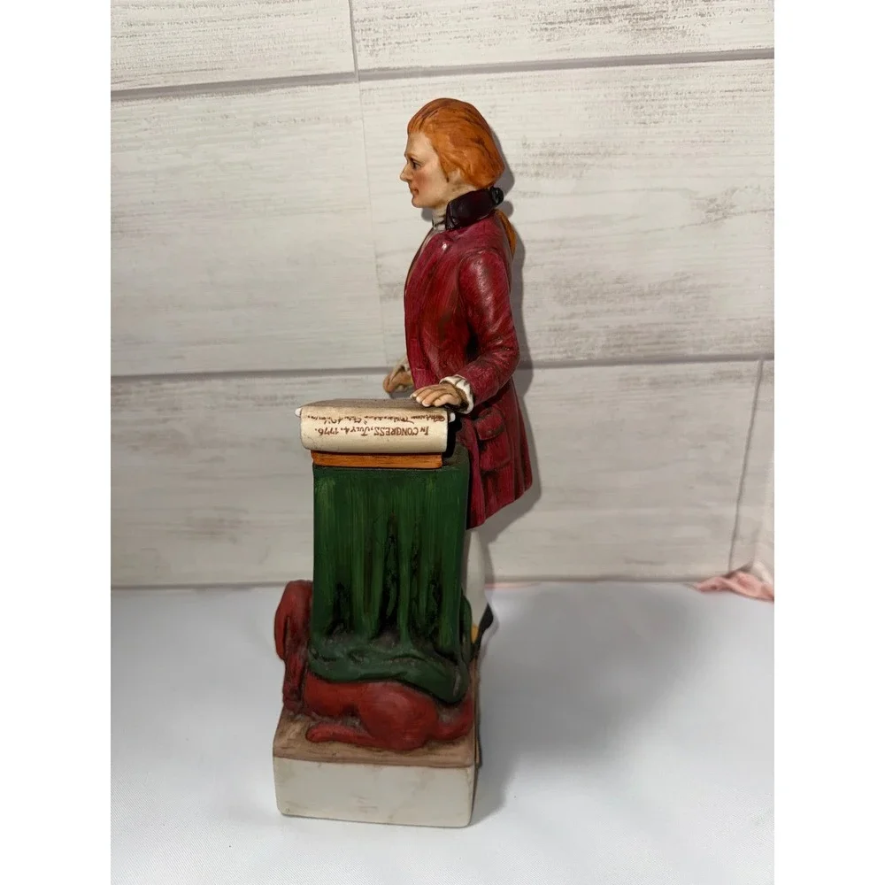 Vintage McCormick Thomas Jefferson Americana Porcelain Decanter The Patriots Box